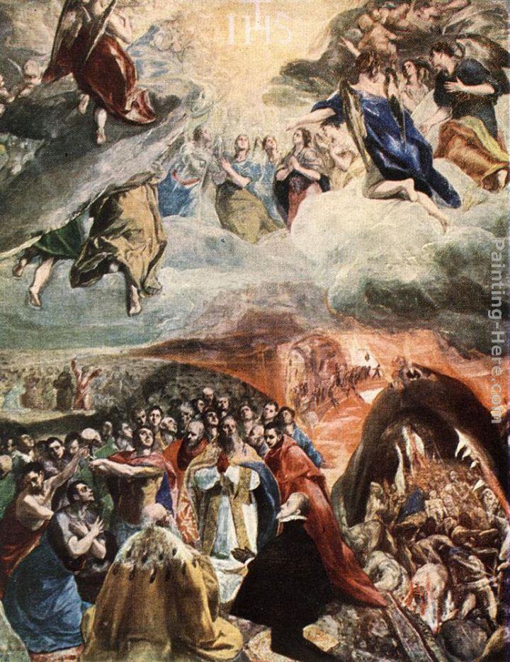 El Greco Adoration of the Name of Jesus (Dream of Philip II)